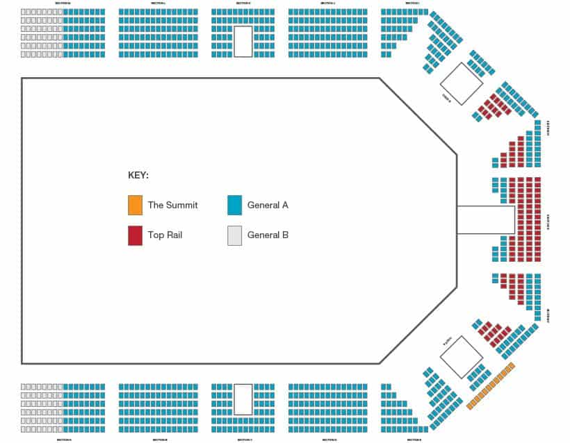 Outback Spectacular Seating Map